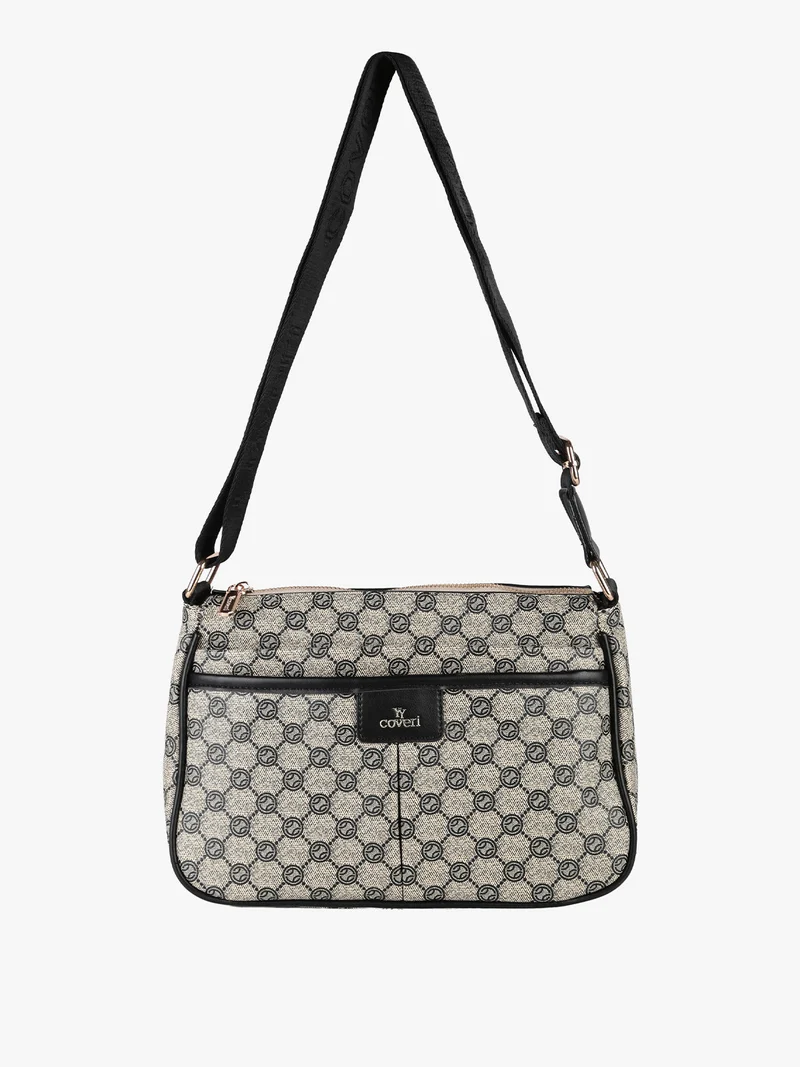 Borsa donna a tracolla con stampe - multicolore