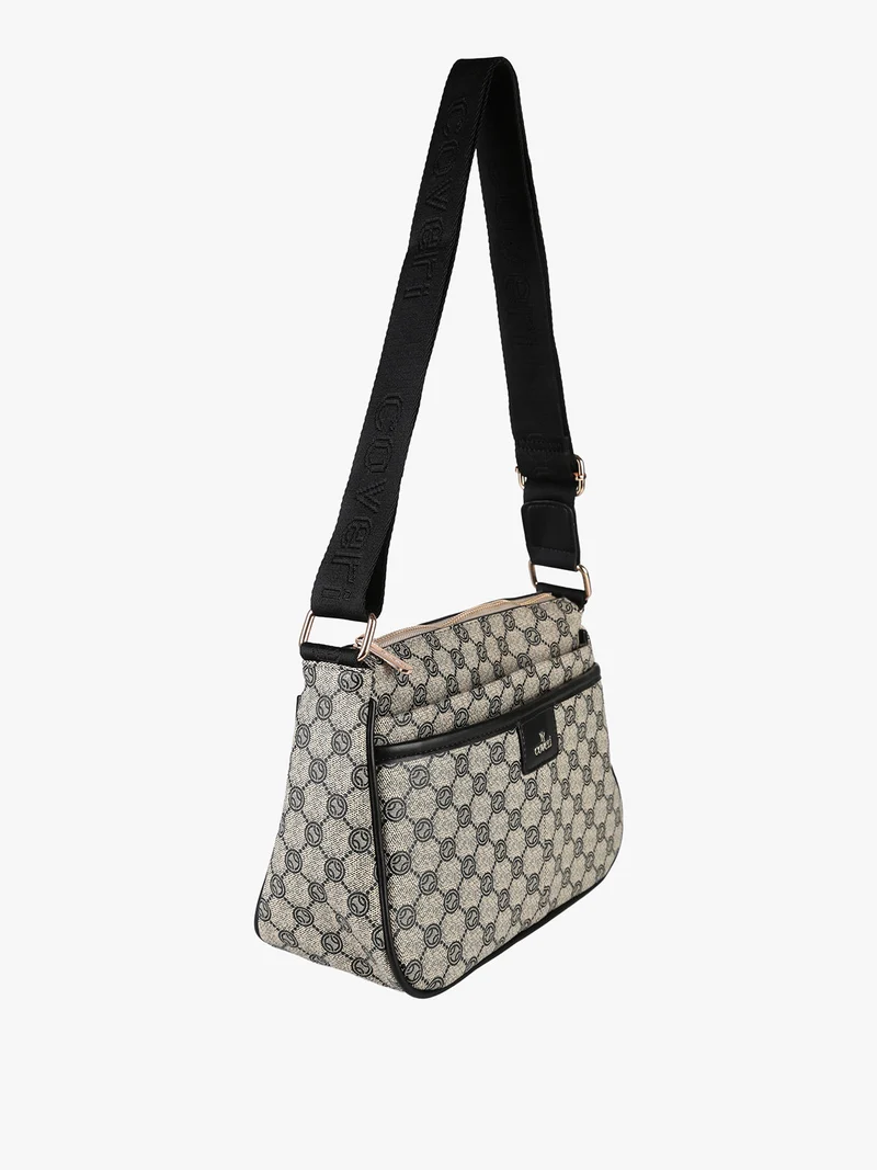 Borsa donna a tracolla con stampe - multicolore