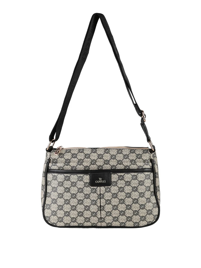Borsa donna a tracolla con stampe - multicolore