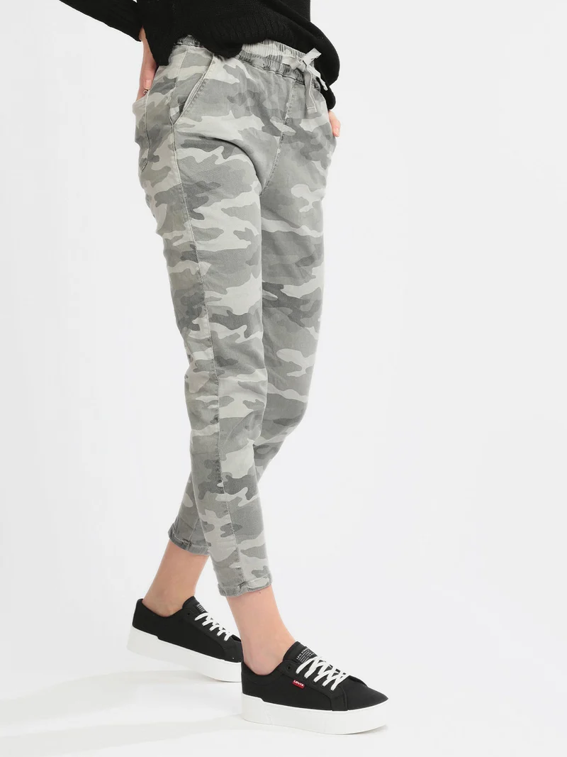Pantaloni donna militari - grigio