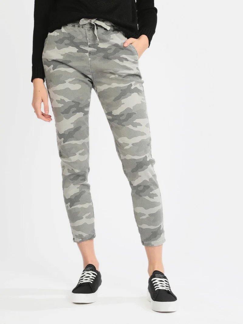 Pantaloni donna militari - grigio