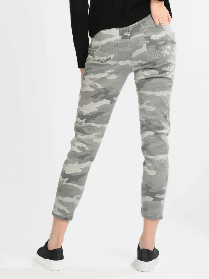 Pantaloni donna militari - grigio