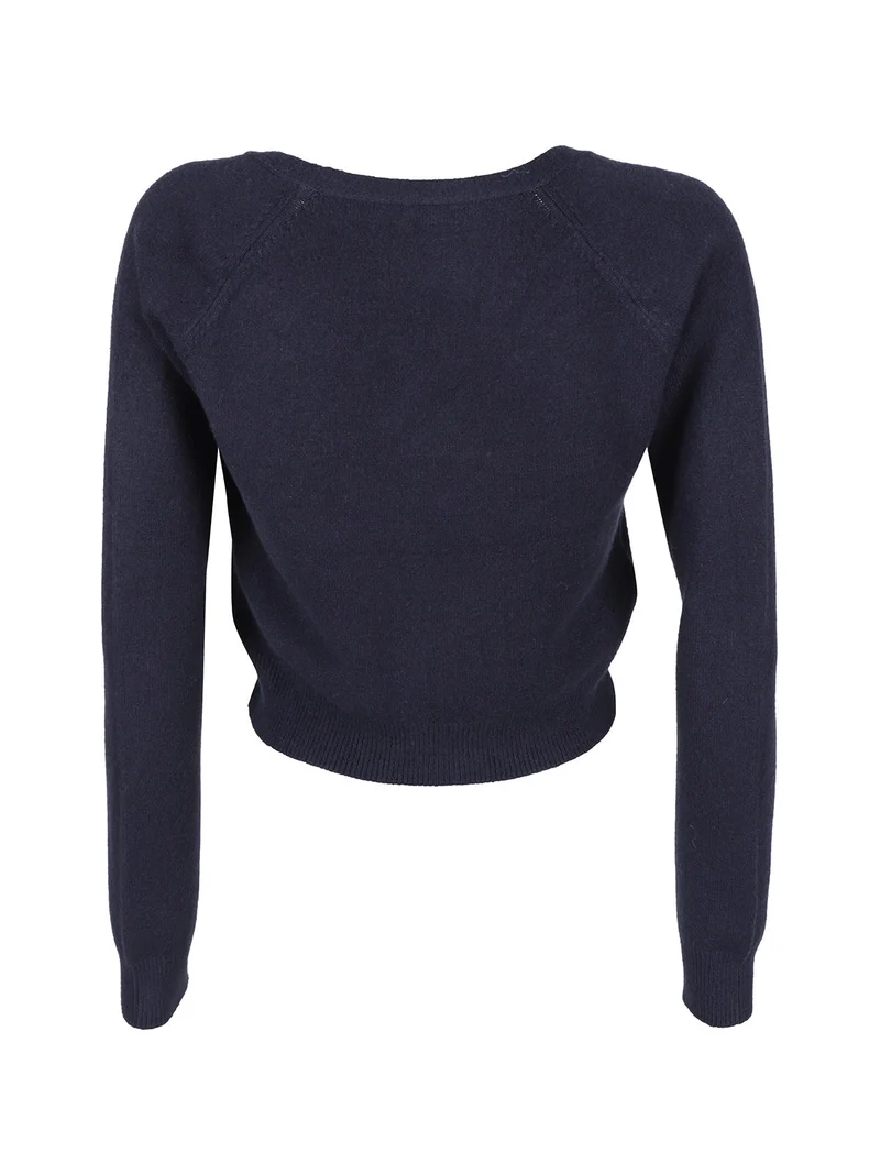 Cardigan da donna corto - blu scuro