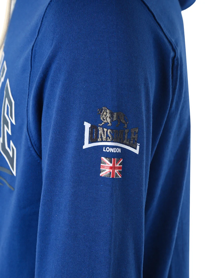 Completo tuta da uomo 2 pezzi con cappuccio e zip - blu