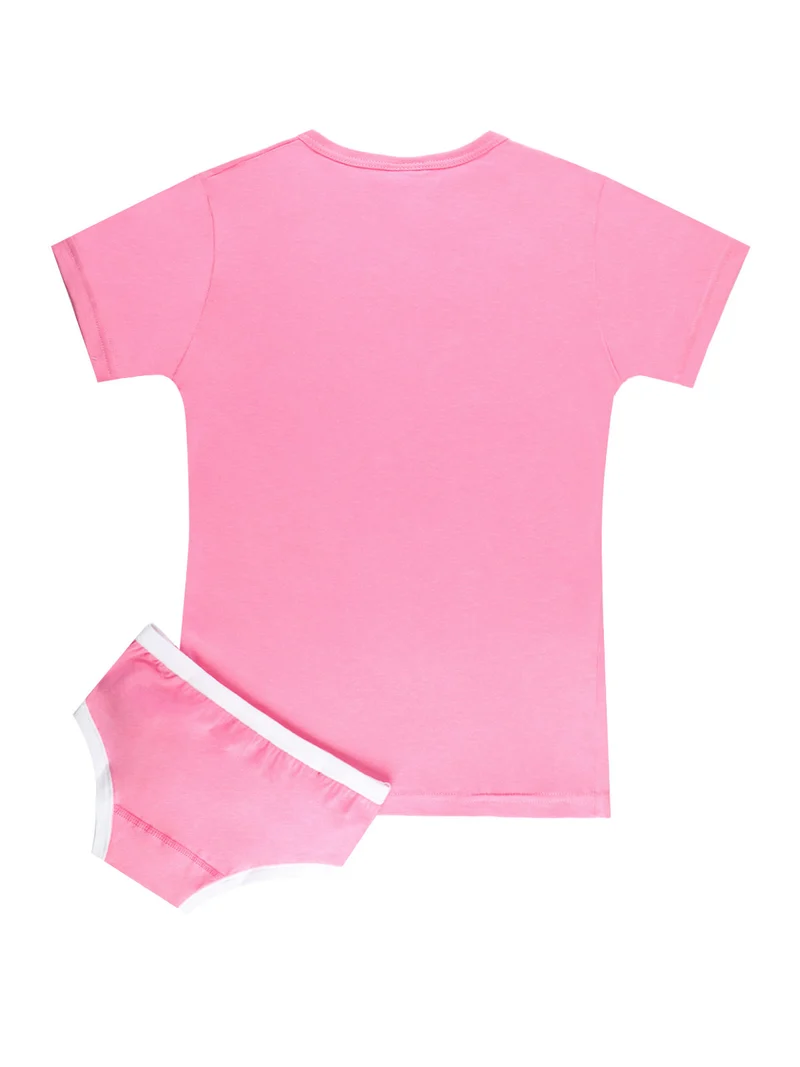 MINNIE MOUSE completo intimo da bambina t-shirt + slip - rosa