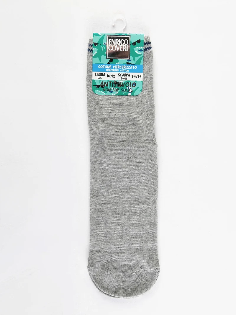 calze antiscivolo in cotone bambini - grigio
