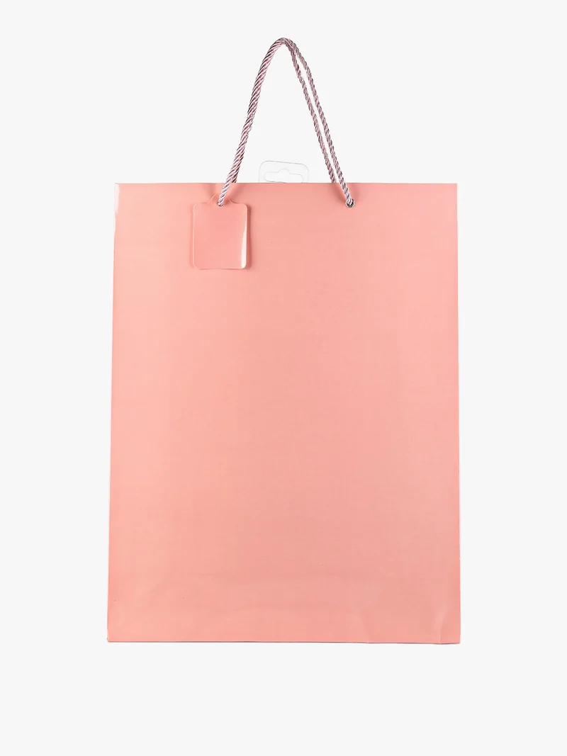 Sacchetto da regalo lucido grande - rosa
