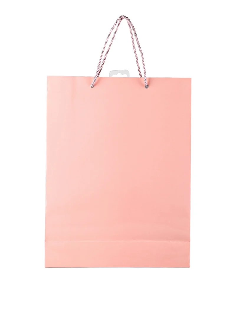 Sacchetto da regalo lucido grande - rosa