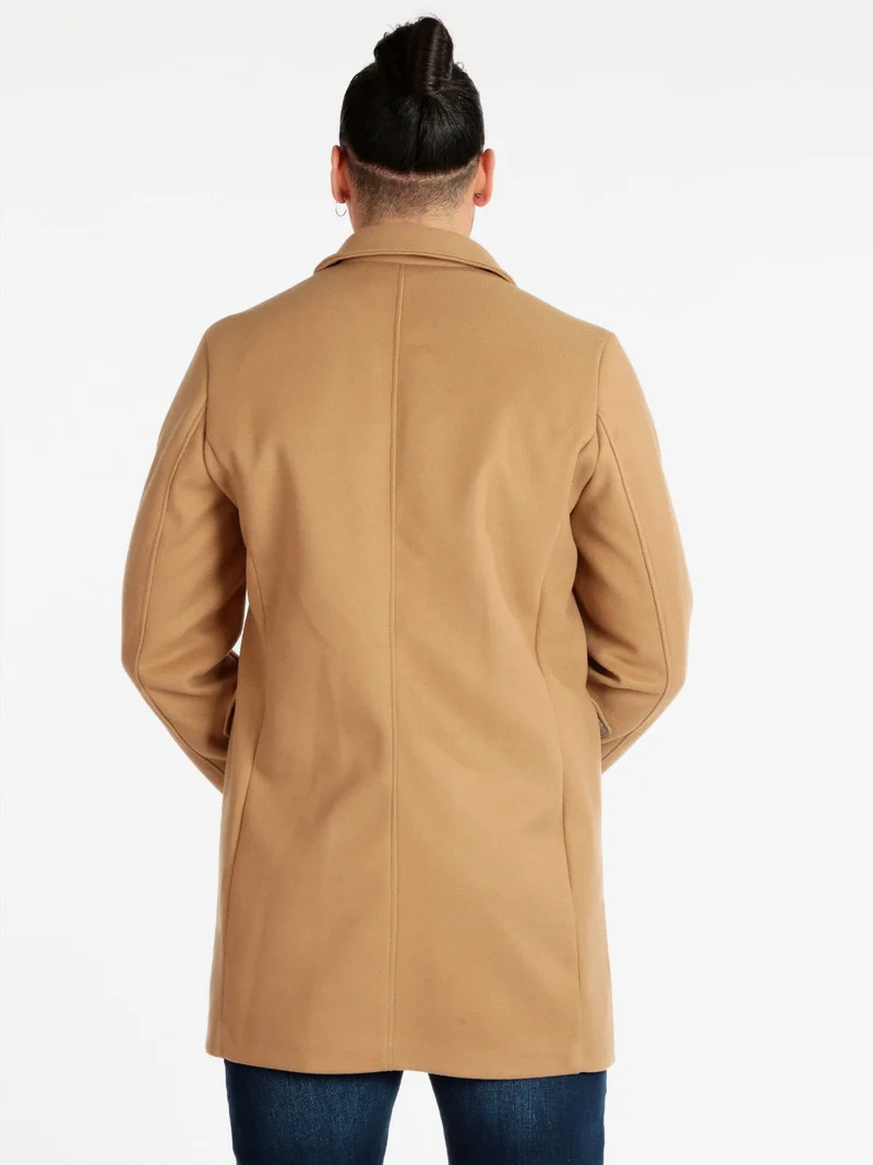 Cappotto classico da uomo - khaki