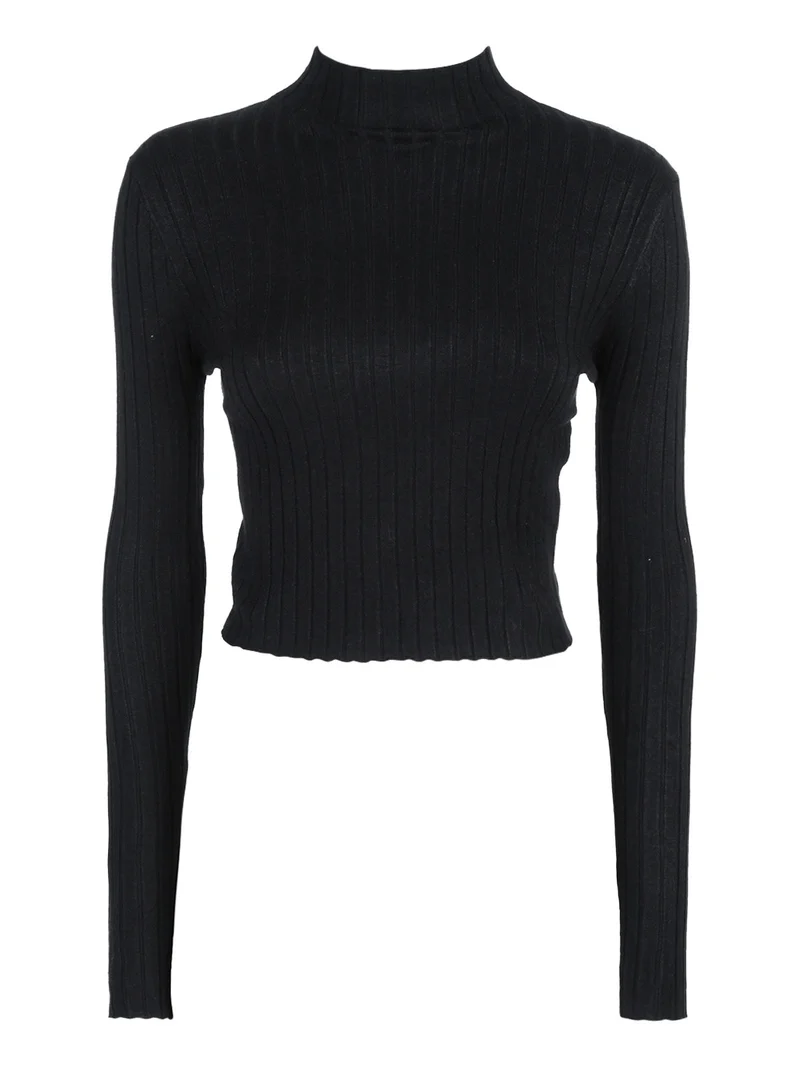 Maglia donna lupetto - nero