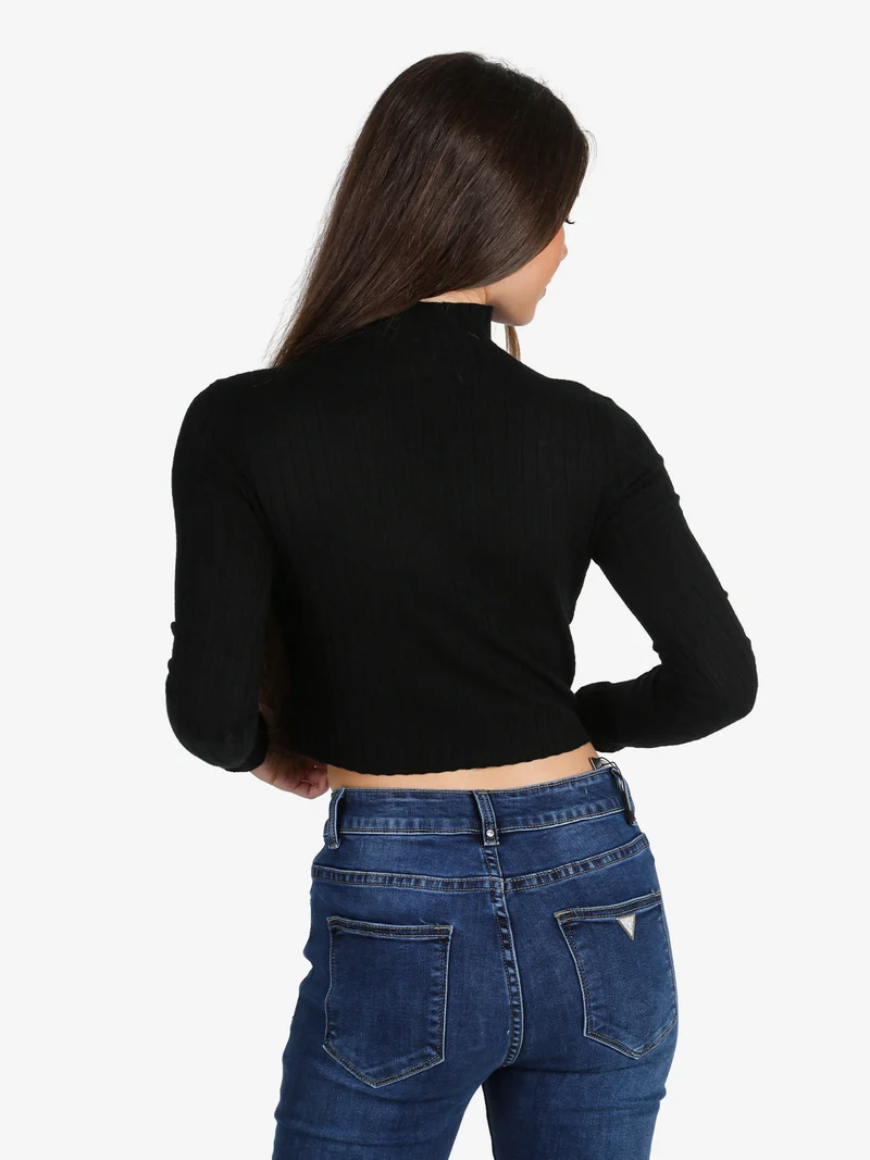 Maglia donna lupetto - nero