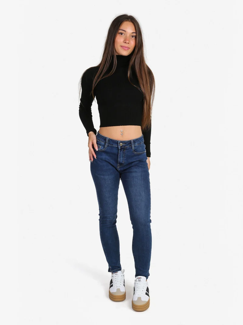 Maglia donna lupetto - nero