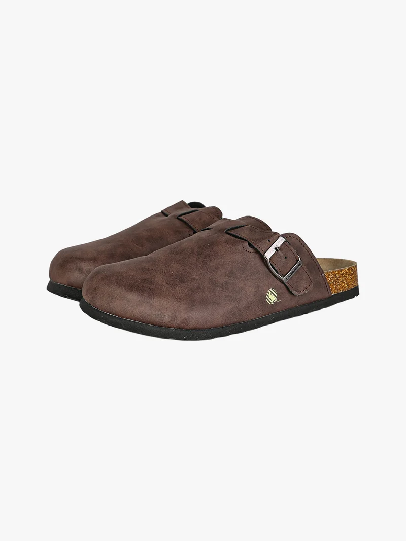 Sabot da donna con fibbia - moro
