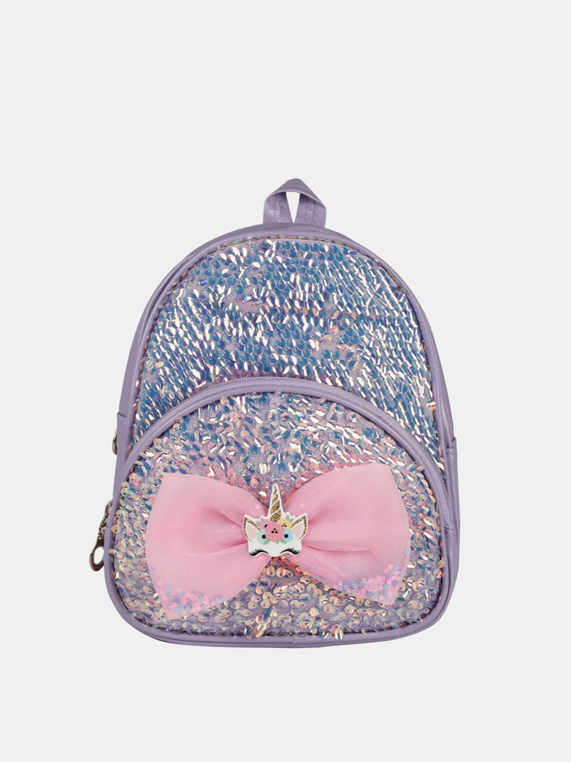 Zainetto da bambina con paillettes luccicanti - lilla