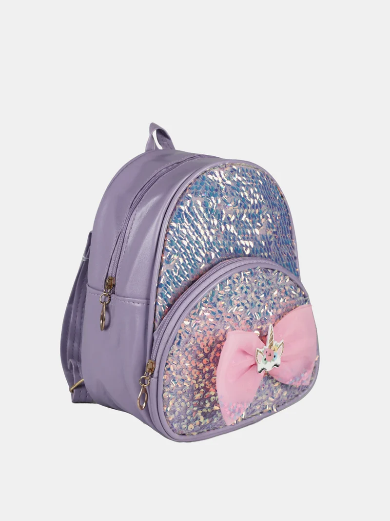 Zainetto da bambina con paillettes luccicanti - lilla