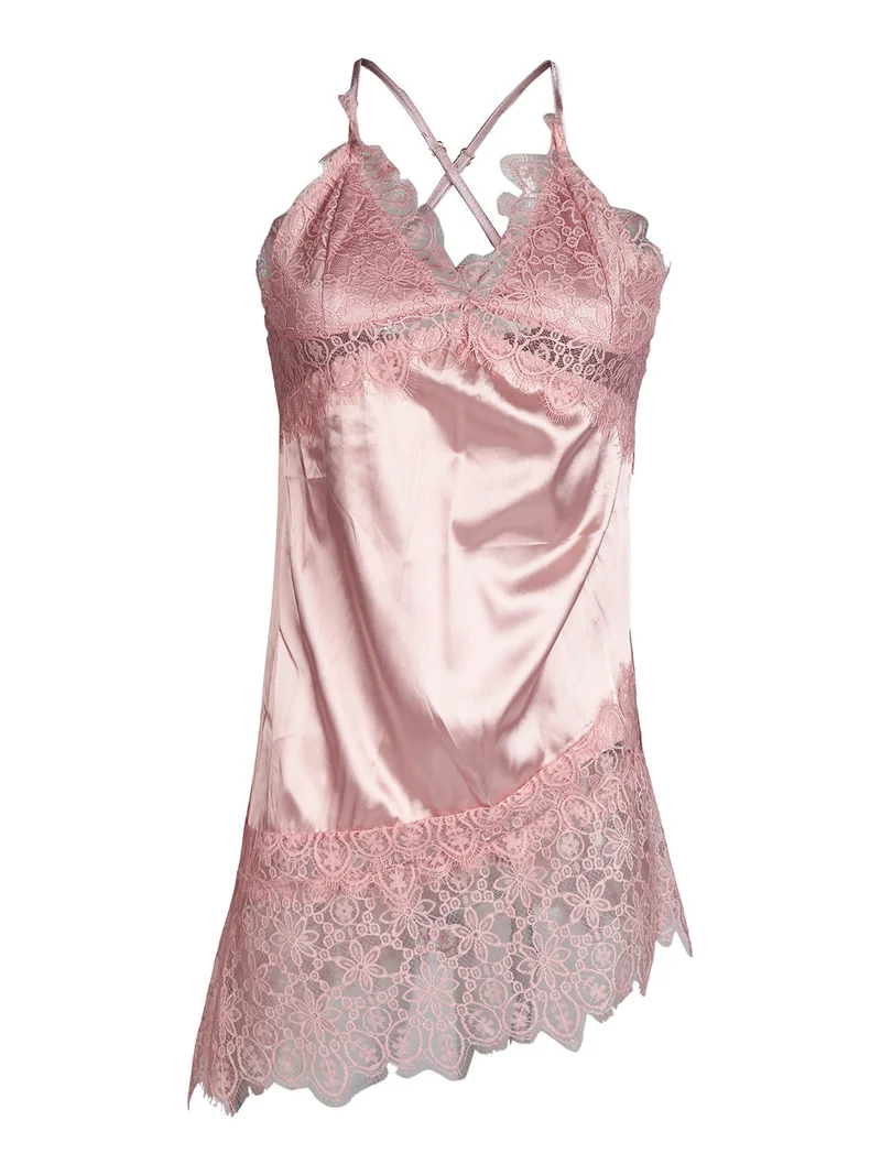 Sottoveste con pizzo - rosa