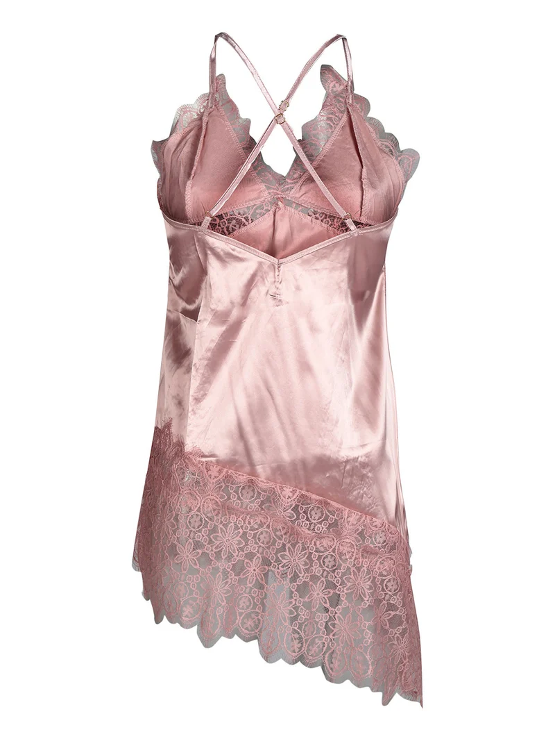 Sottoveste con pizzo - rosa