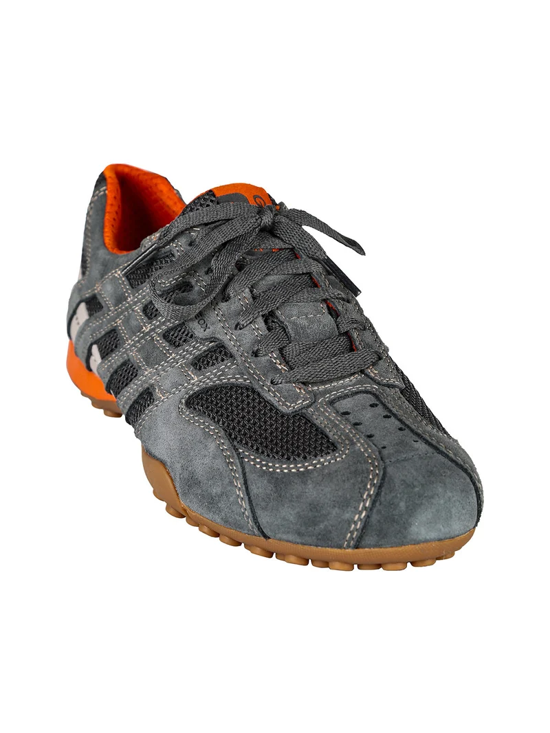 U SNAKE ORIGINAL A Sneakers in pelle scamosciata da uomo - grigio scuro