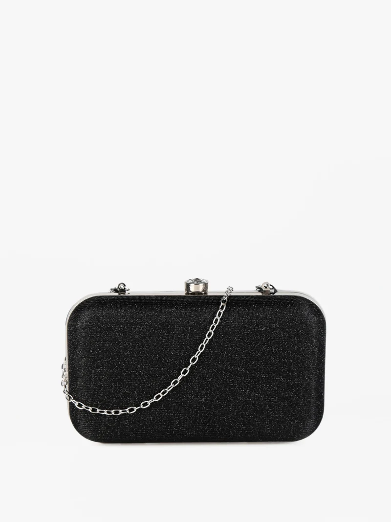 Pochette rigida elegante - nero