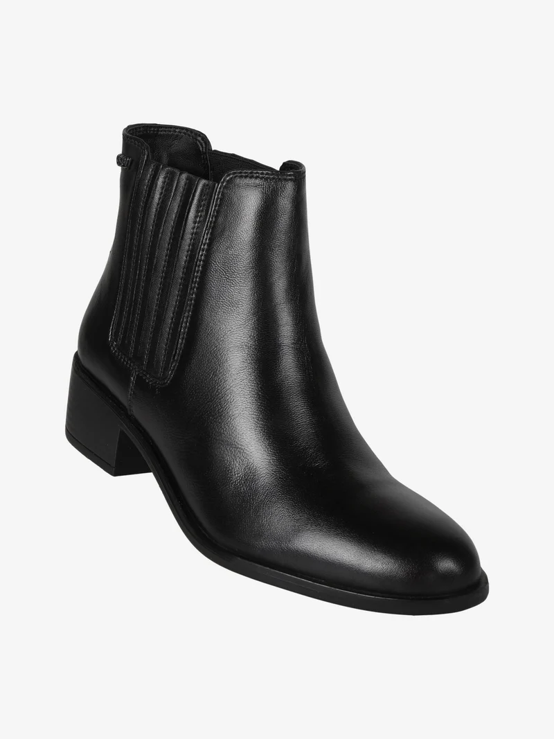 Stivaletti donna in pelle - nero
