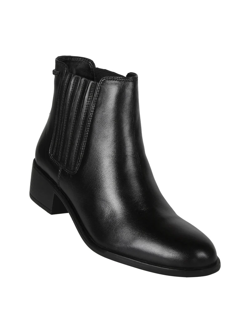 Stivaletti donna in pelle - nero