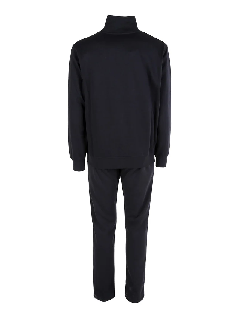 Completo tuta da uomo 2 pezzi con felpa zip e pantaloni - blu scuro