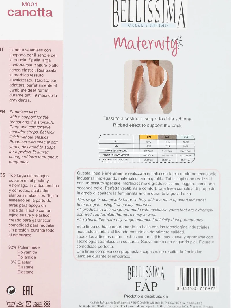 maternity canotta - nero
