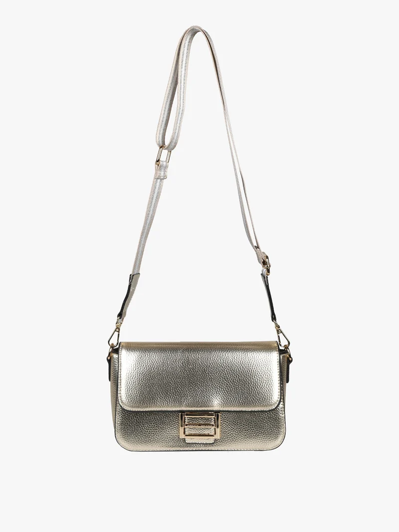 Borsa mini a tracolla da donna - oro