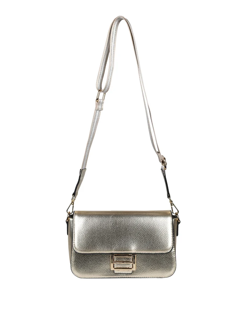 Borsa mini a tracolla da donna - oro