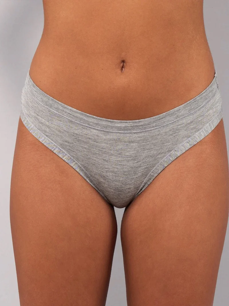 6005 Slip donna in modal - grigio