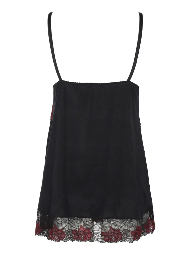 Completo intimo donna babydoll e brasiliana - nero