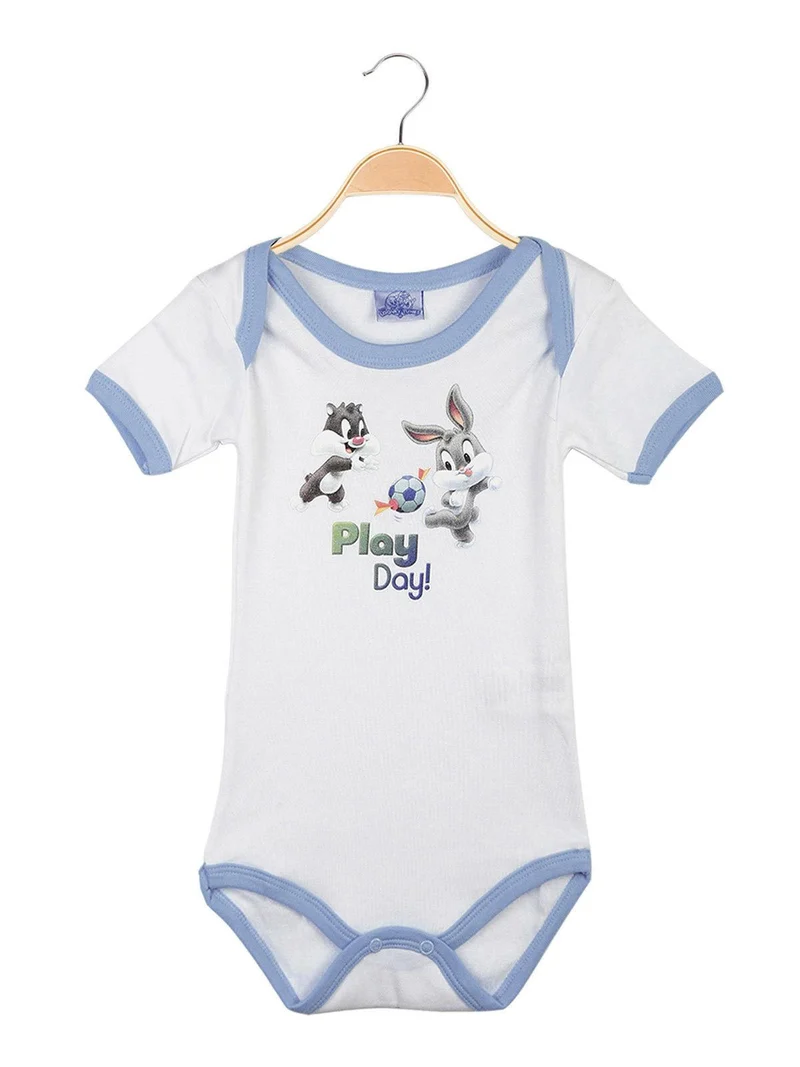 Body manica corta neonato - blu