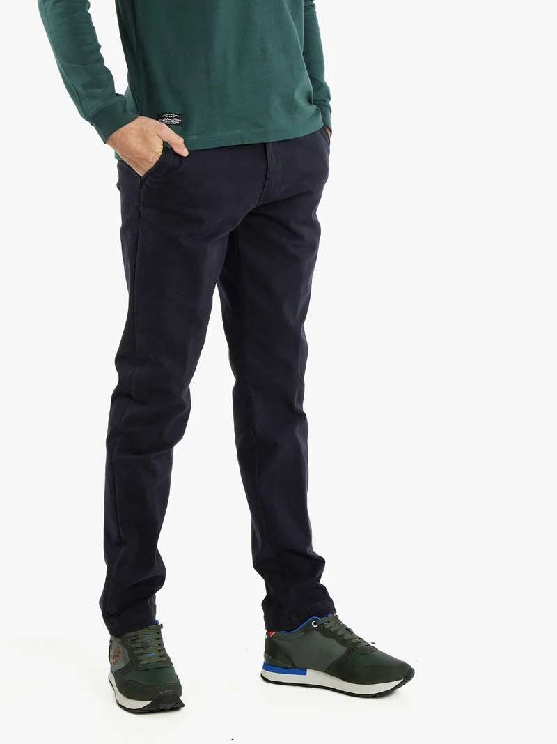 Pantaloni da uomo comfort fit - blu scuro