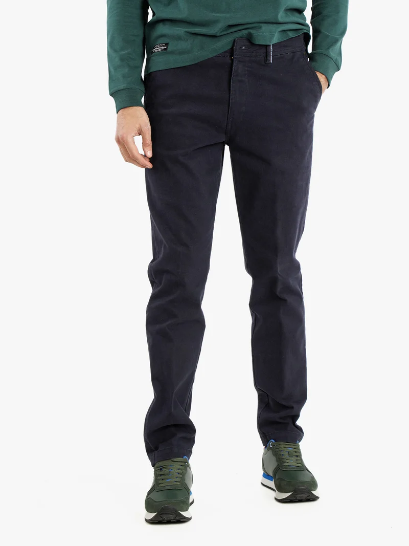 Pantaloni da uomo comfort fit - blu scuro