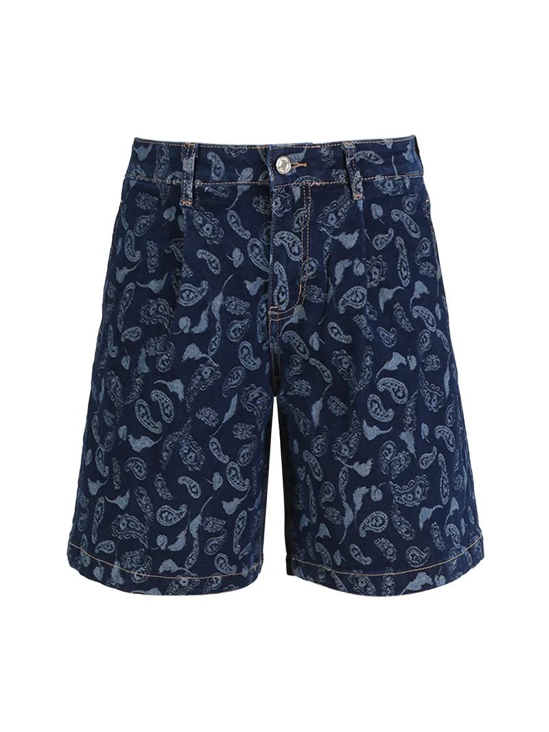 Shorts donna in jeans a palazzo - jeans