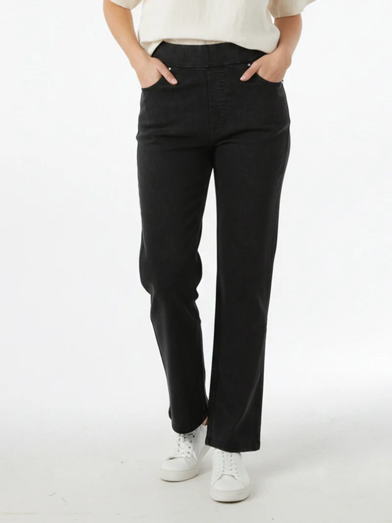 Jeggings donna elasticizzati taglie grandi - nero
