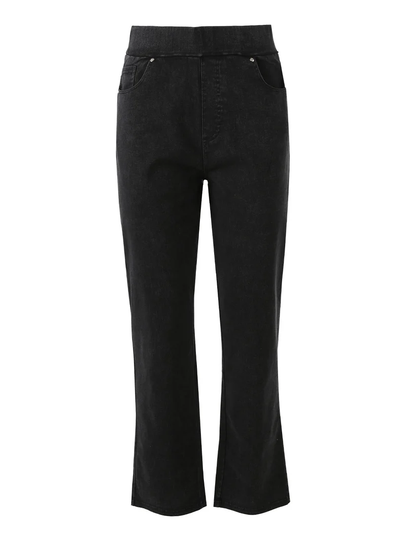Jeggings donna elasticizzati taglie grandi - nero