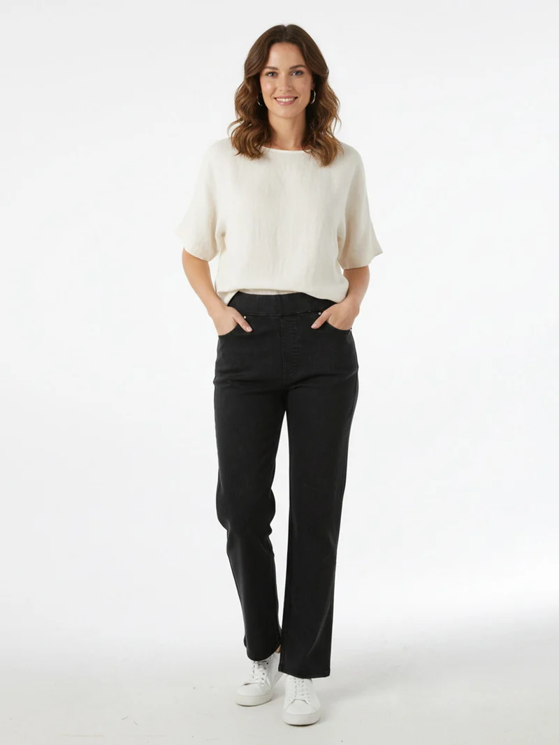 Jeggings donna elasticizzati taglie grandi - nero