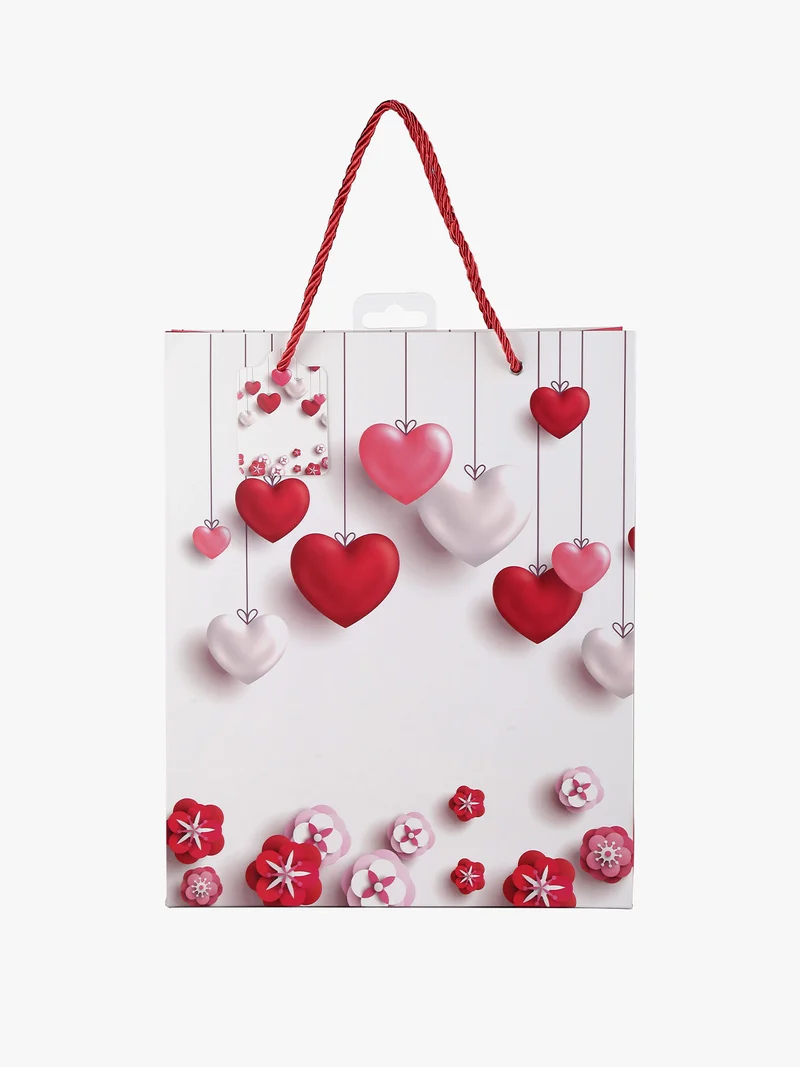 Sacchetto da regalo cuori - multicolore