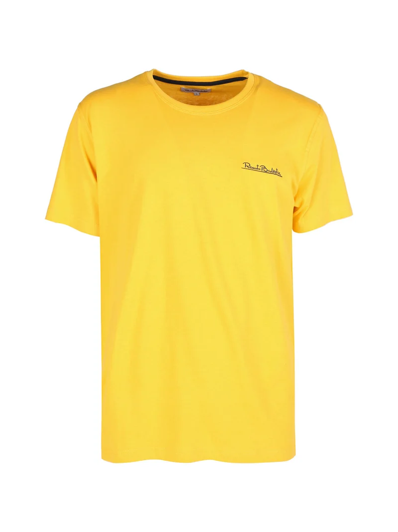 T-shirt girocollo da uomo in cotone - oro