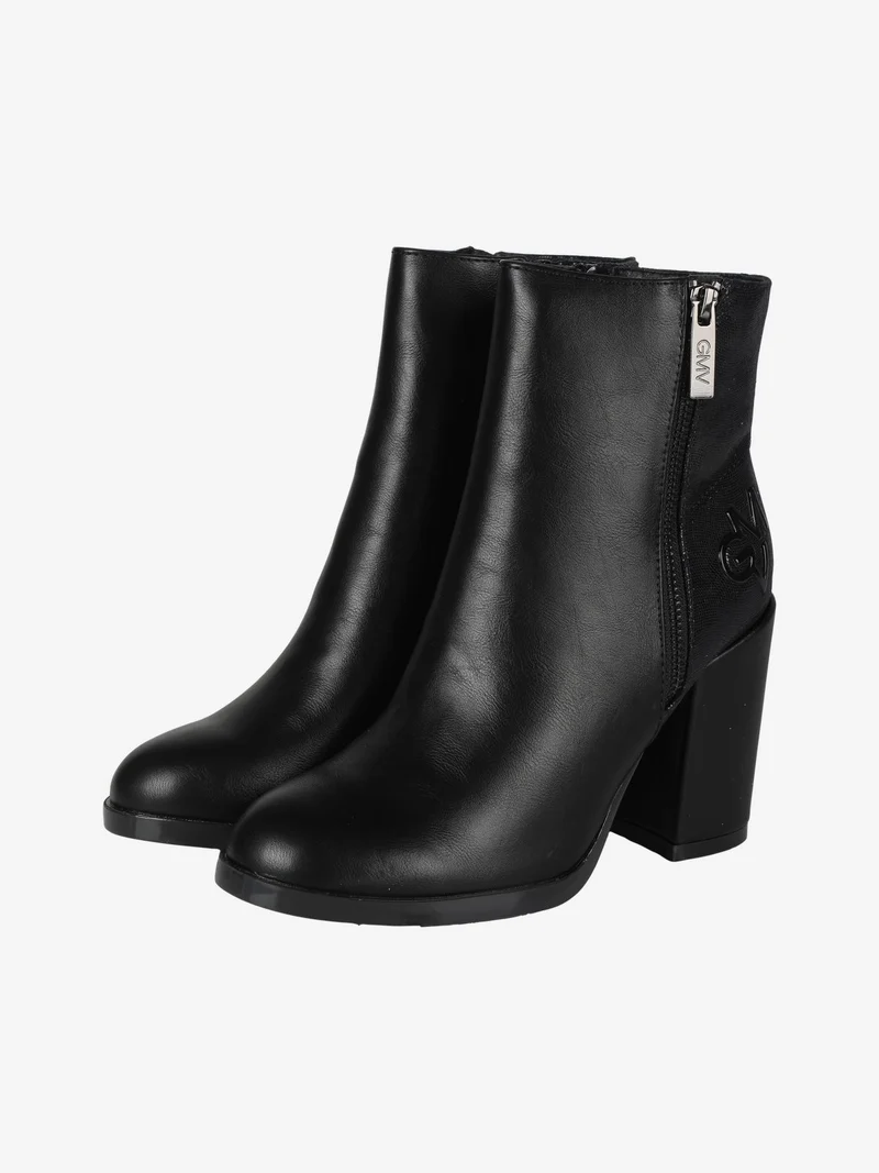 Stivaletti donna con tacco - nero