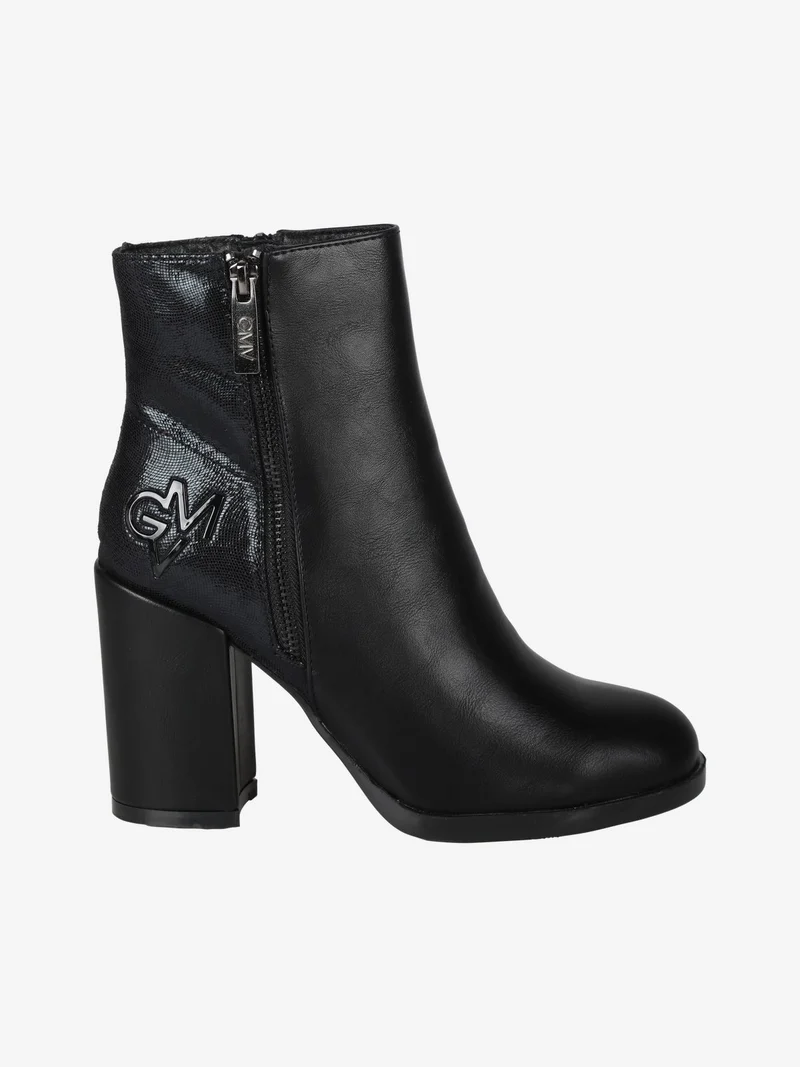Stivaletti donna con tacco - nero