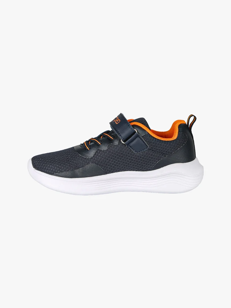 LOGO KOFY Sneakers sportive da ragazzo in mesh con chiusura a strappo - blu scuro