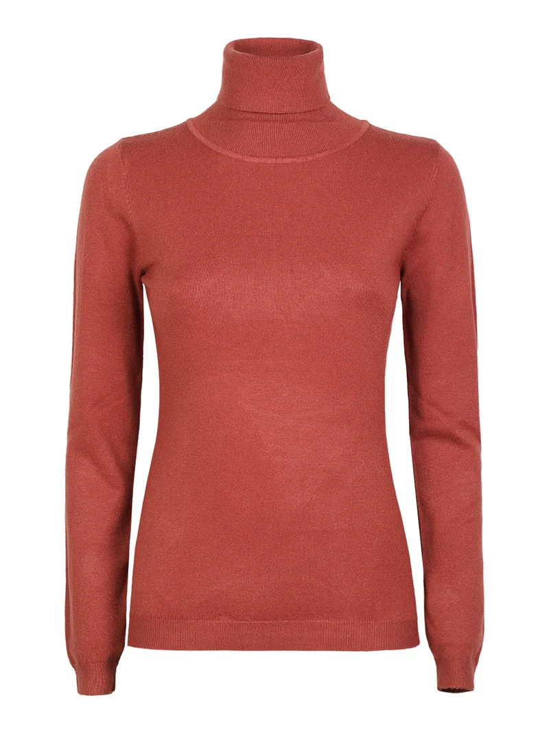 Pullover dolcevita donna - bronzo