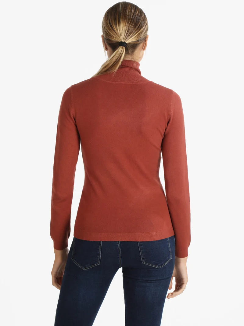 Pullover dolcevita donna - bronzo