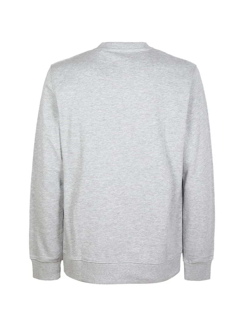 Felpa sportiva da uomo in cotone - grigio