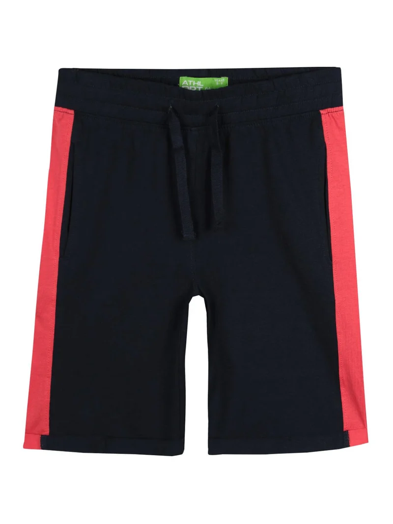 Bermuda sportivi in cotone - blu