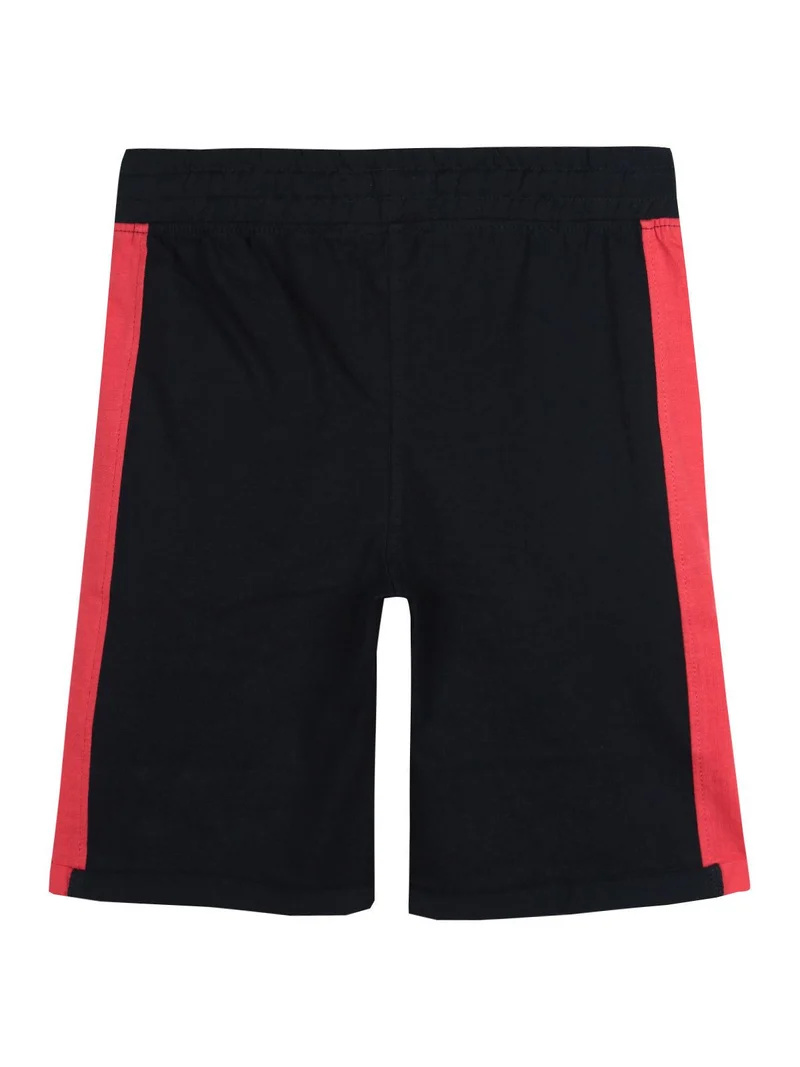 Bermuda sportivi in cotone - blu