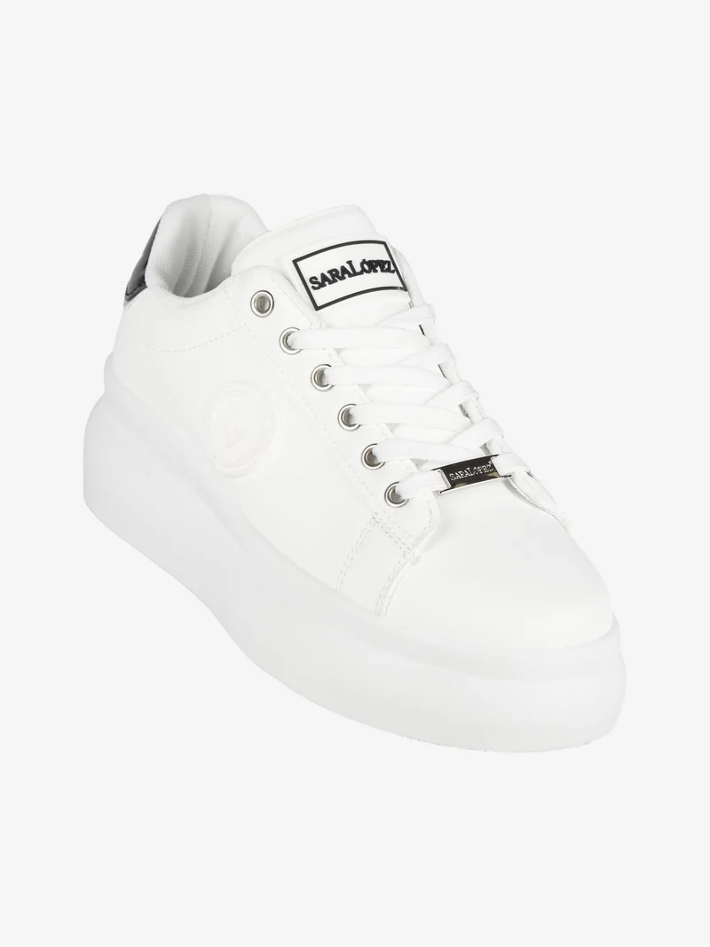 Sneakers da donna con platform - bianco