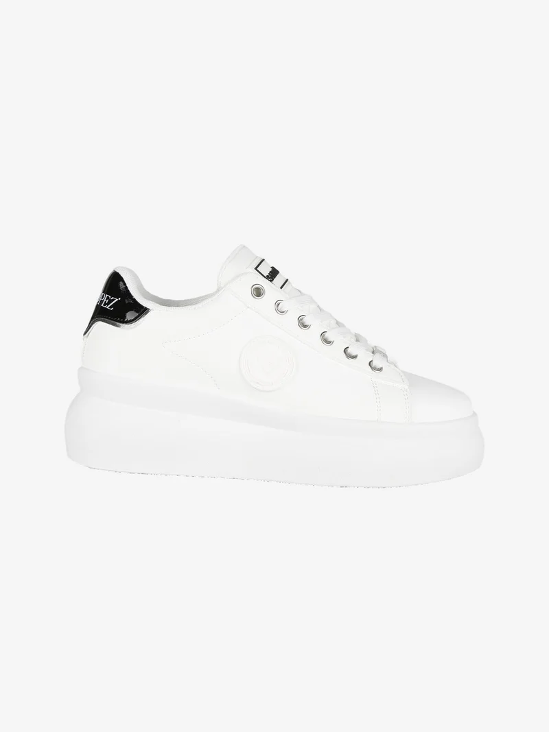 Sneakers da donna con platform - bianco
